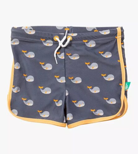 Little Green Radicals Whale Song Recycled Swim Shorts